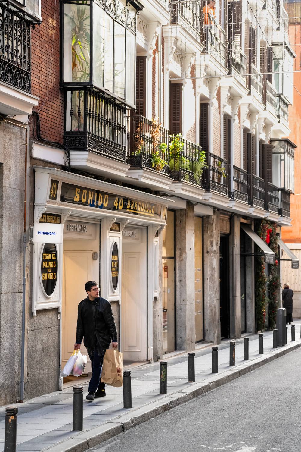 Calle Barquillo façades in Chueca